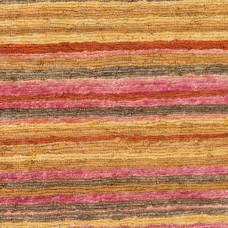 Hand-Woven Jeff Stripe Jute Area Rug