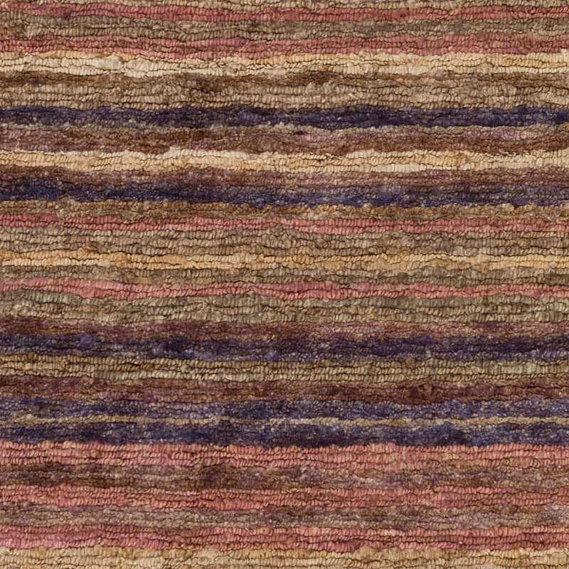 Hand-Woven Jeff Stripe Jute Area Rug