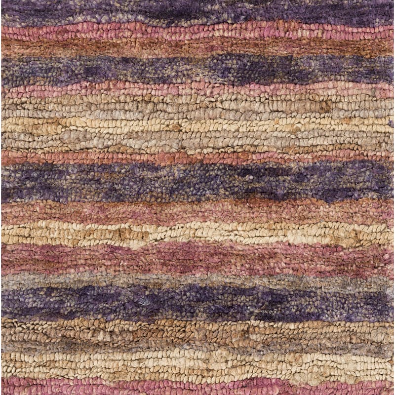 Hand-Woven Jeff Stripe Jute Area Rug