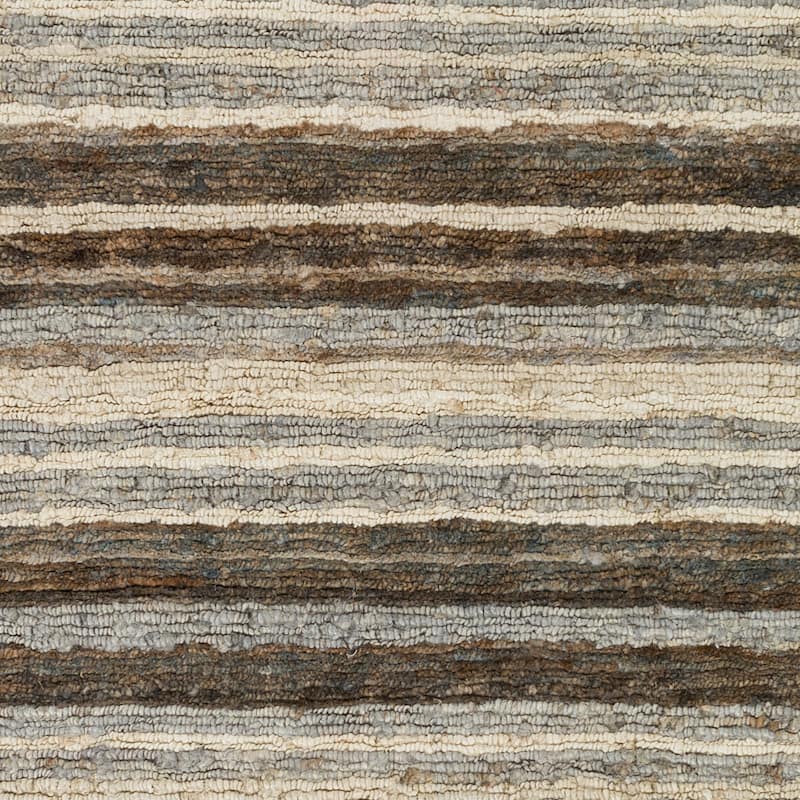 Hand-Woven Jeff Stripe Jute Area Rug