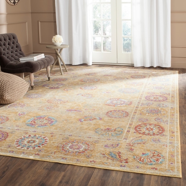 Safavieh Sevilla Gold/ Multi Viscose Rug - 8' X 11'