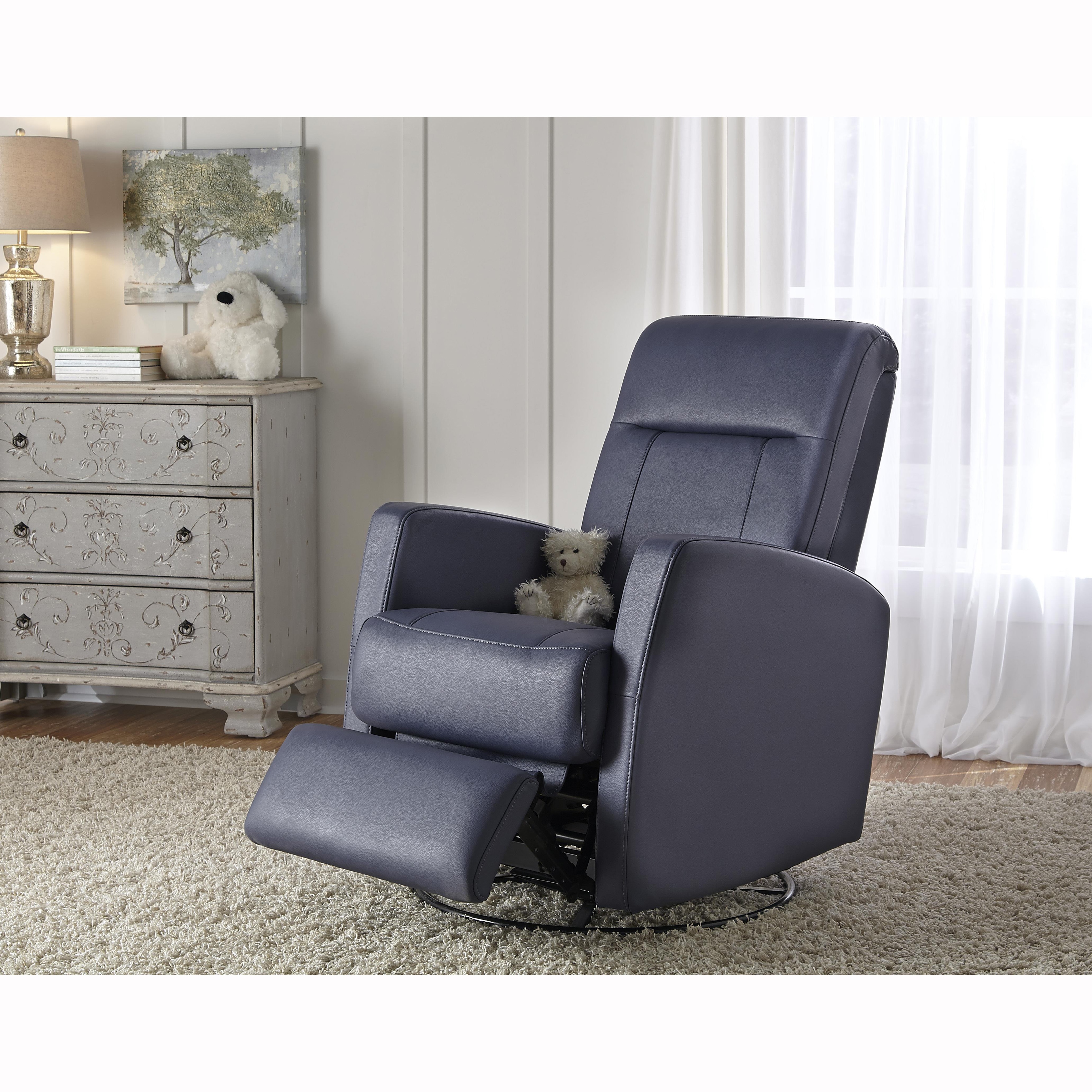 purple glider rocker