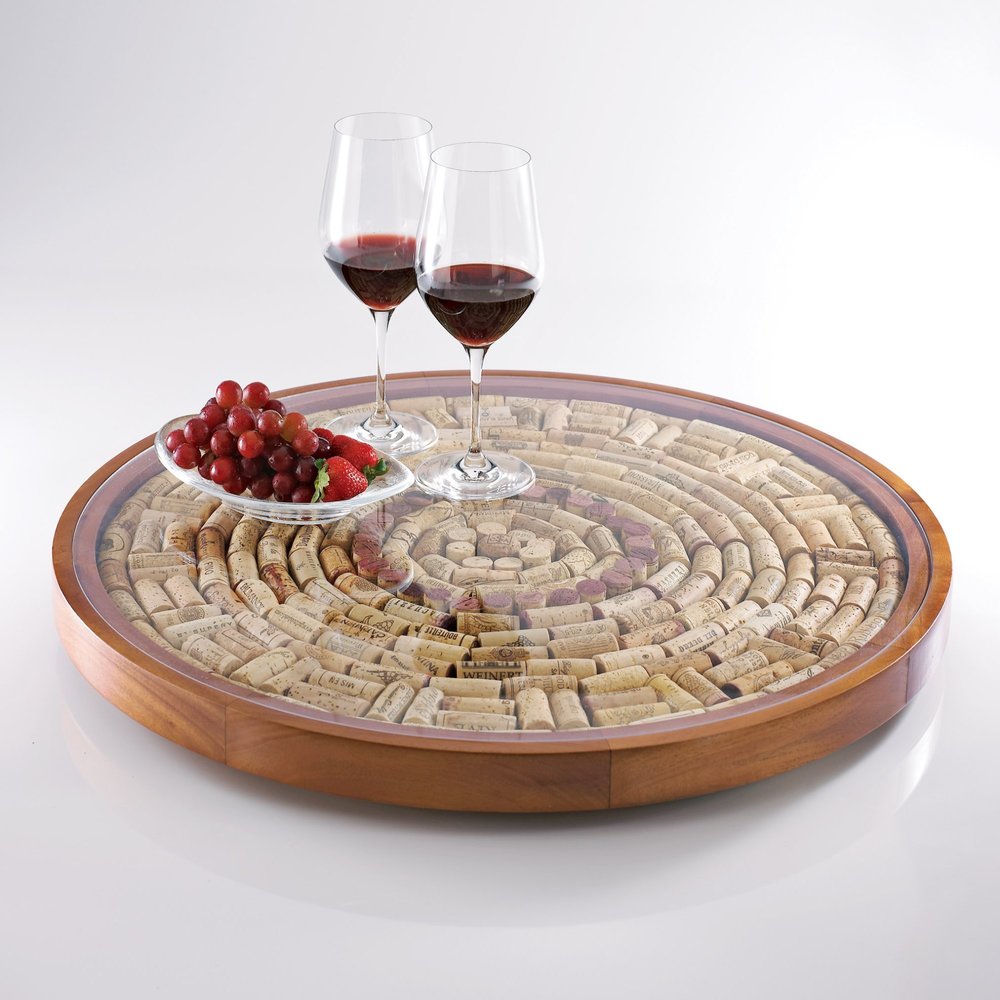 flyout slide 0 of 1, Wine Cork Lazy Susan Kit