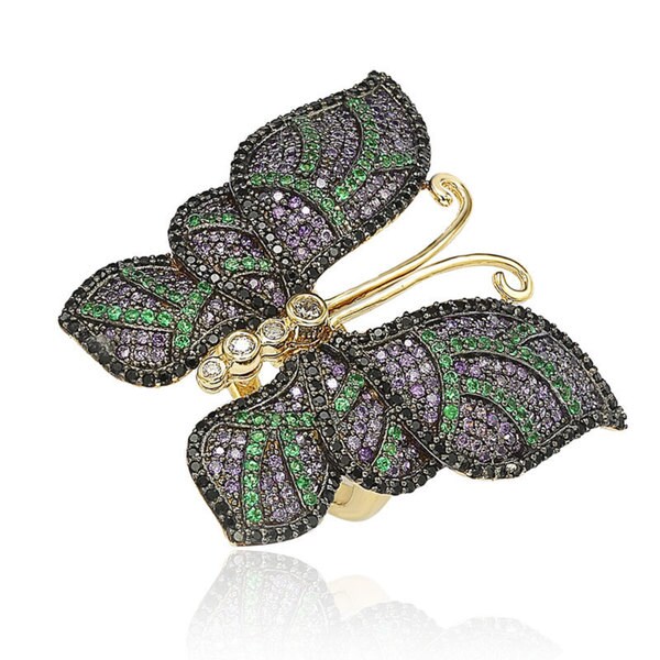large butterfly ring