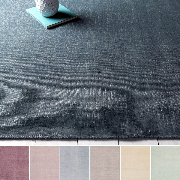 Hand-Knotted Natalya Solid Wool Area Rug