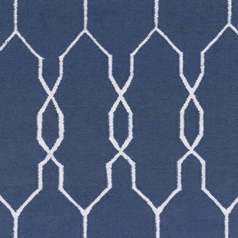 Hand-Woven Terrell Moroccan Trellis PET Area Rug