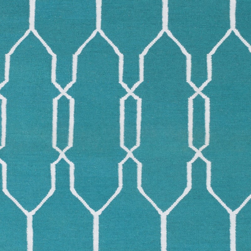 Hand-Woven Terrell Moroccan Trellis PET Area Rug