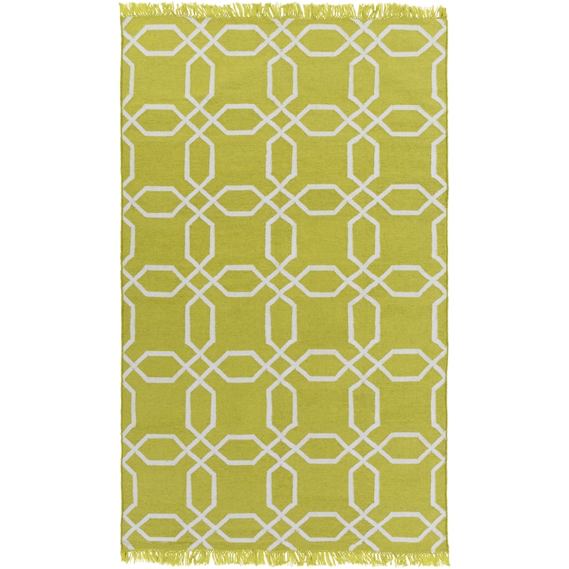 Hand-Woven Tiffany Geometric PET Area Rug