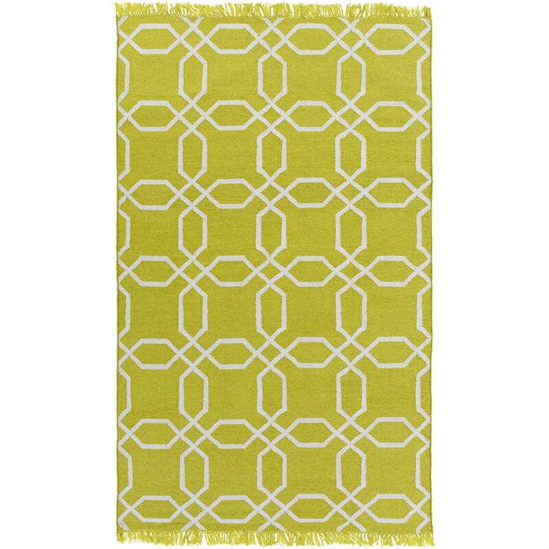 Hand-Woven Tiffany Geometric PET Area Rug