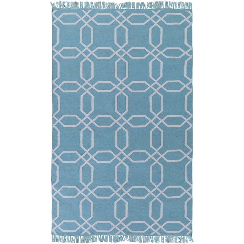 Hand-Woven Tiffany Geometric PET Area Rug