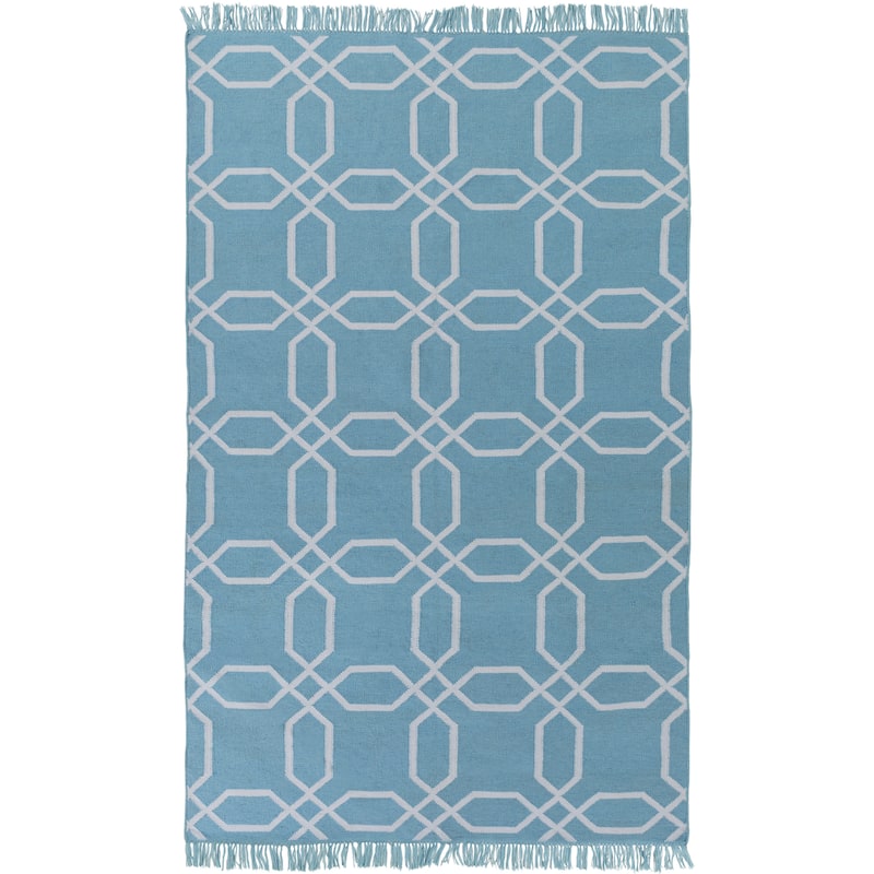 Hand-Woven Tiffany Geometric PET Area Rug