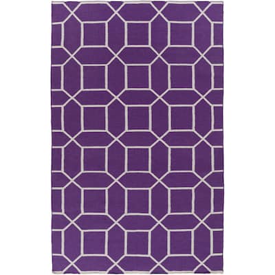 Hand-Woven Rodolfo Geometric PET Area Rug