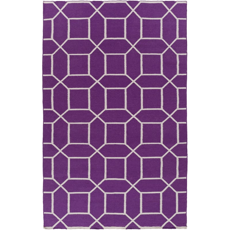 Hand-Woven Rodolfo Geometric PET Area Rug