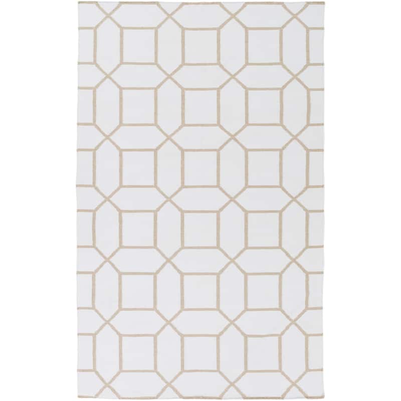 Hand-Woven Rodolfo Geometric PET Area Rug