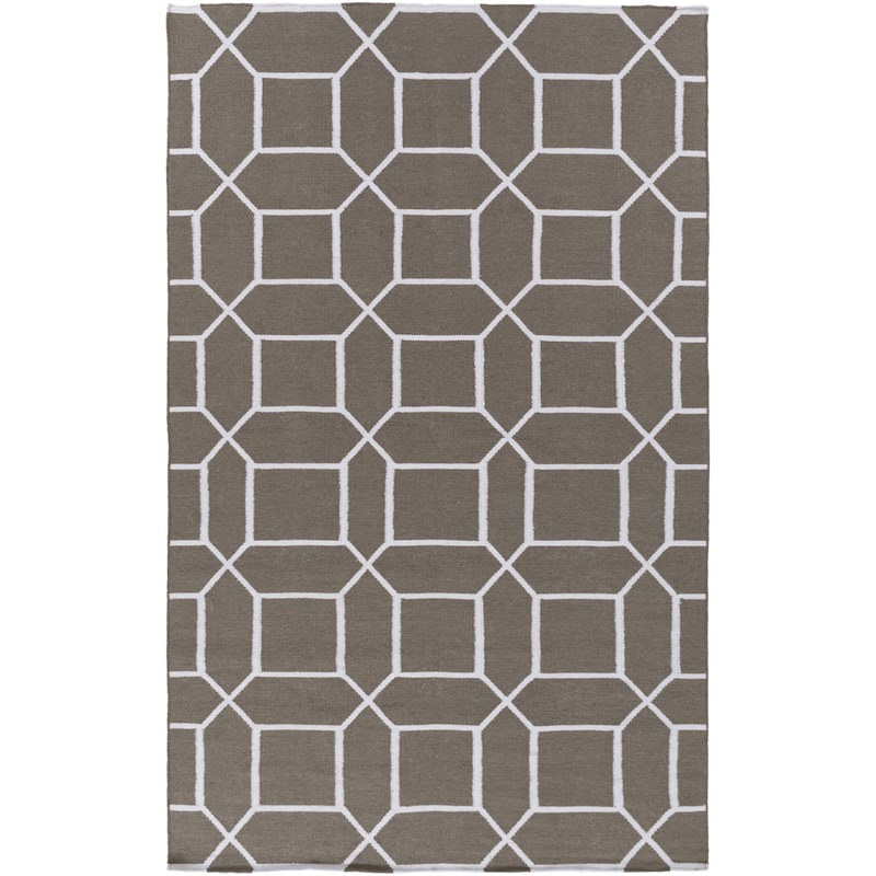 Hand-Woven Rodolfo Geometric PET Area Rug