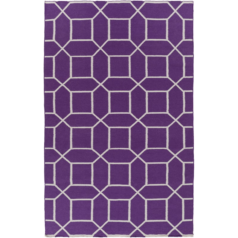Hand-Woven Rodolfo Geometric PET Area Rug