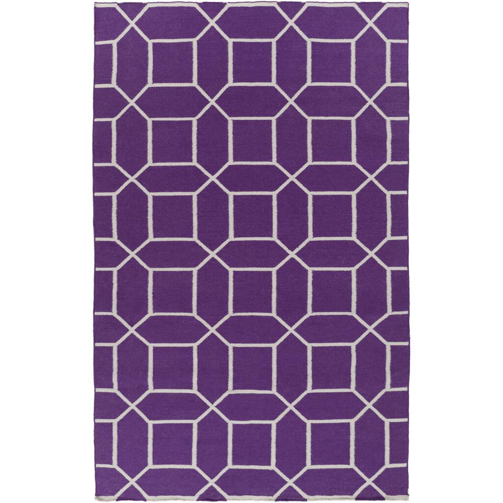 Hand-Woven Rodolfo Geometric PET Area Rug