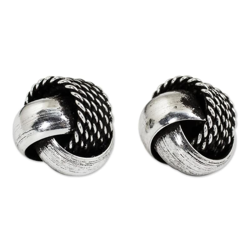 Sterling Silver Textures Earrings (Thailand)