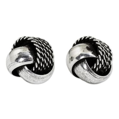 Sterling Silver Textures Earrings (Thailand)