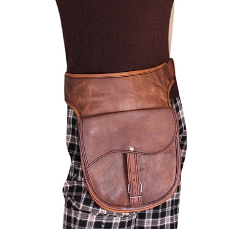 leather hip belt bag