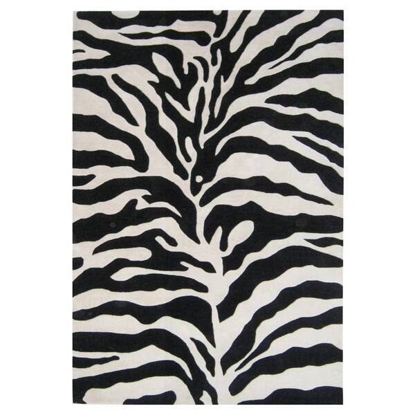 Shop Alliyah Handmade Zebra Print New Zealand Blend Wool Area Rug 4 X 6 Overstock 10056132
