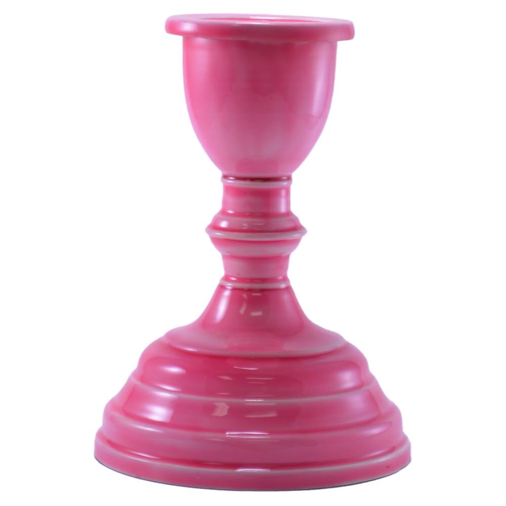Handmade Decorative Ceramic Candle Pillar (India)