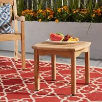 Havenside Home Tottenville Teak Square Side Table