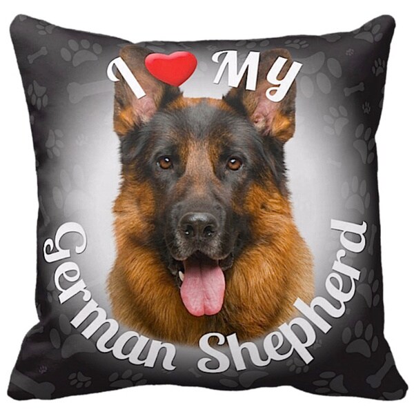 german shepherd throw pillow