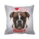 boxer throw pillow