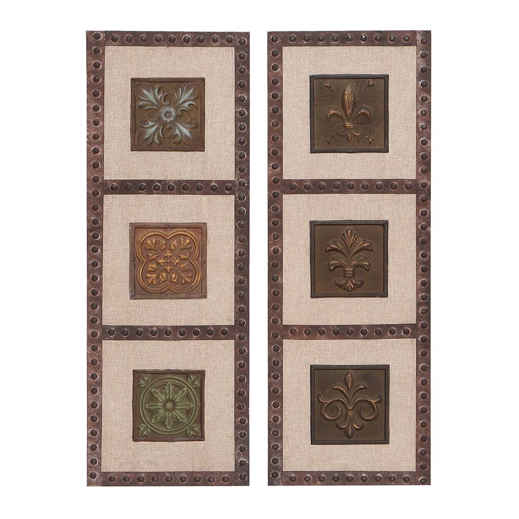 Wood/ Bronze Wall Sculpture Decor