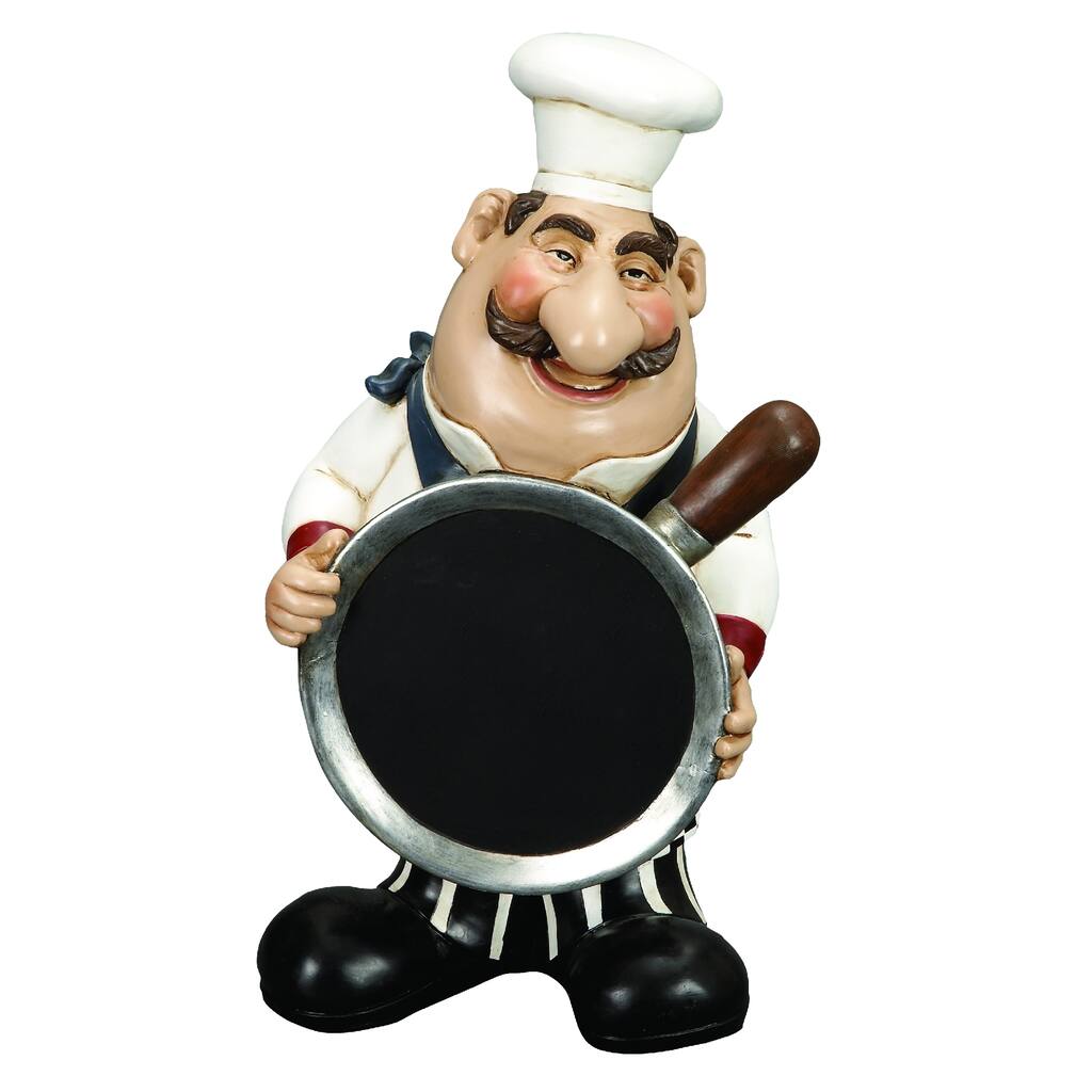 Polystone Chef With Chalkboard