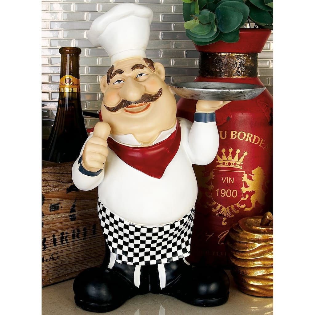 Polystone Chef With Plate