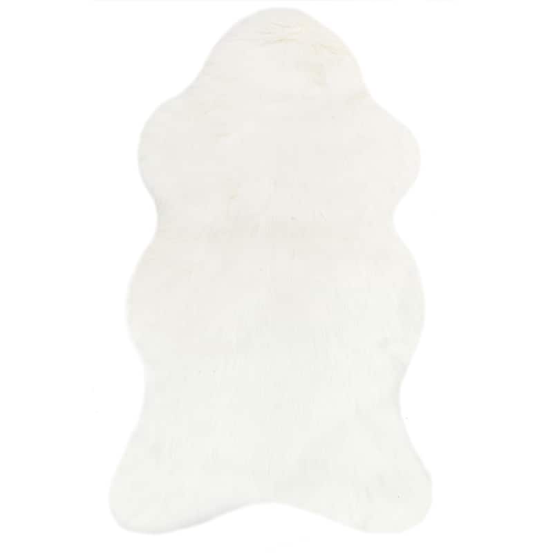Alexander Home Asher Faux Fur Sheepskin Area Rug