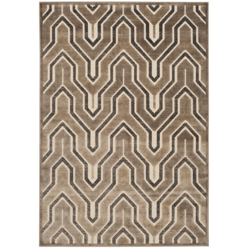 SAFAVIEH Paradise Kinneret Modern Viscose Rug - 7'6" x 10'6" - Camel/Cream