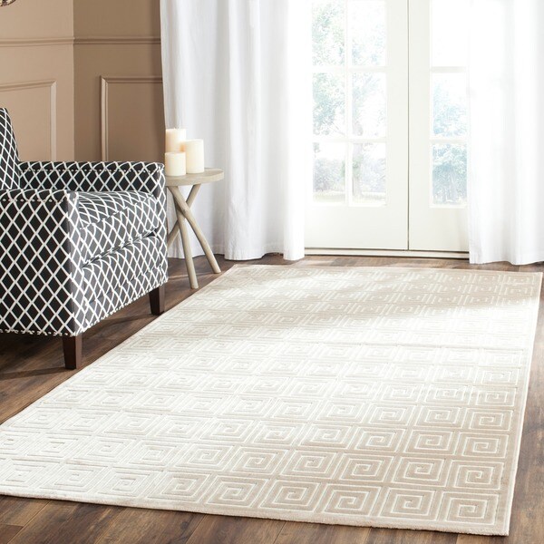 Safavieh Paradise Modern Cream/ Cream Viscose Rug (4' x 6')