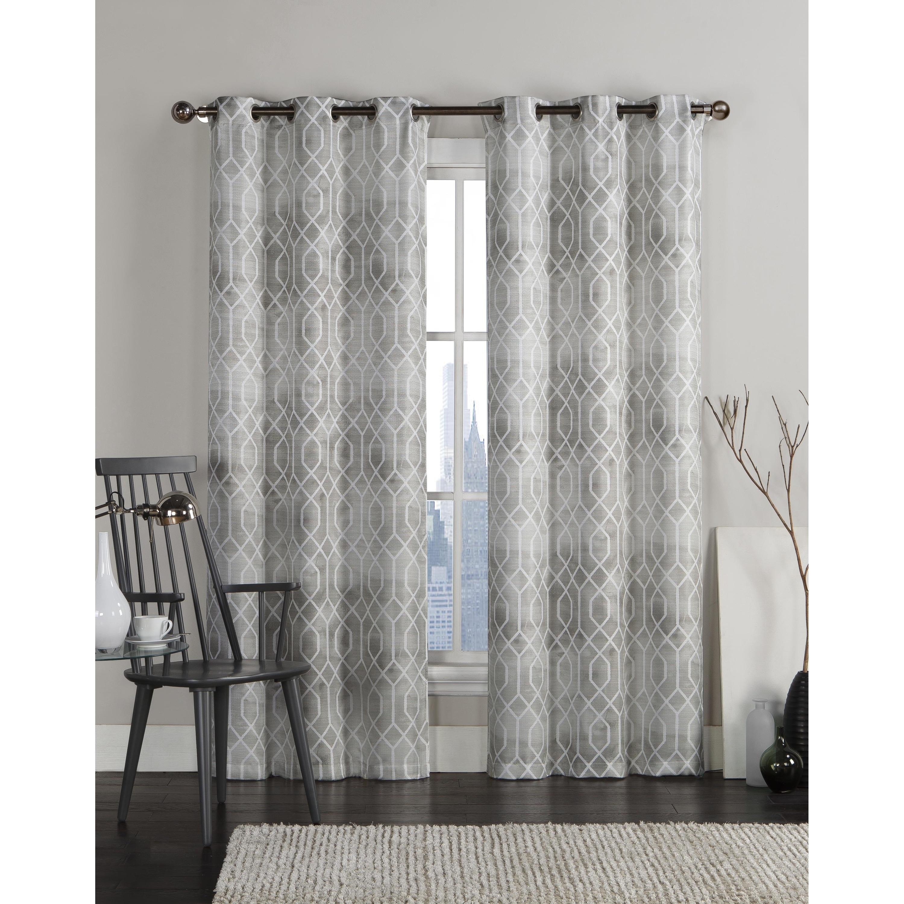 Vcny Andreas Grommet Top 96 Inch Curtain Panel Pair 38 X 96 Inch Curtain Panel Pair