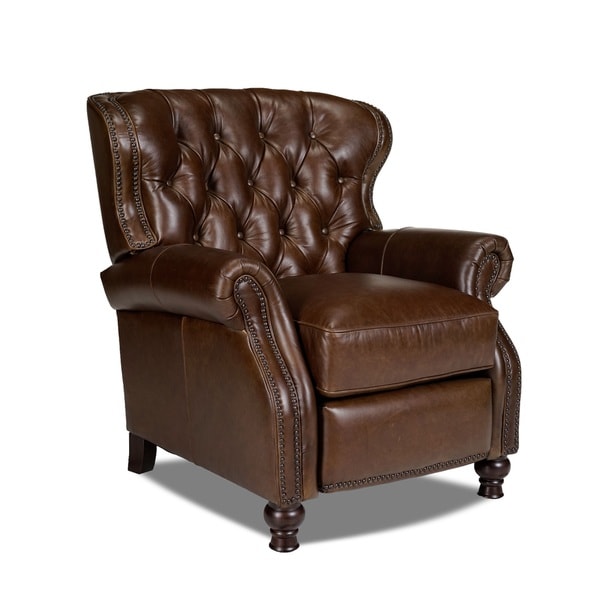 Shop Cambridge Coventry Brown Leather Recliner Free Shipping Today