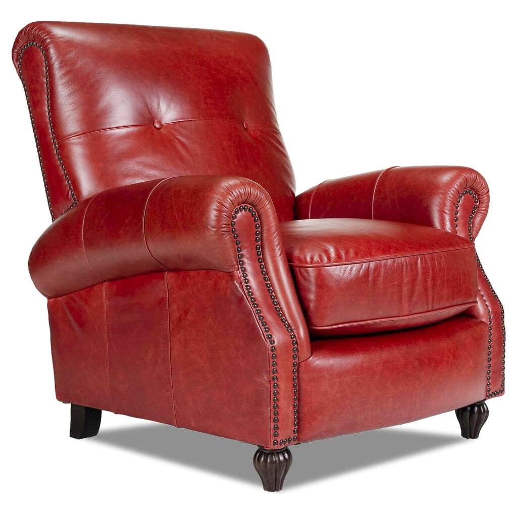 Benjamin Bolero Cherry Leather Press Back Chair