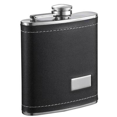 Visol Sidian Black 6-ounce Liquor Flask