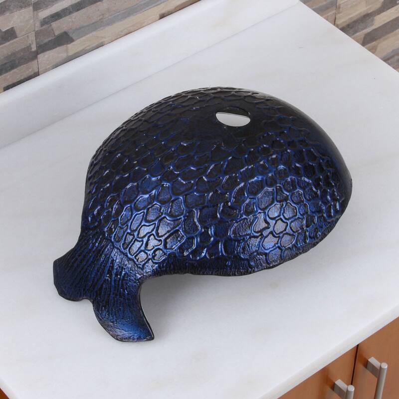 Elite Mermaid IVAN Tempered Glass Bathroom Vessel Sink