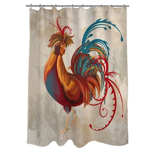 Teal Rooster II Shower Curtain - Bed Bath & Beyond - 10060593