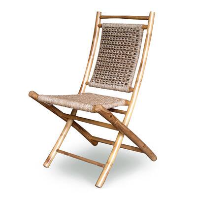 Heather Ann Bamboo Folding Chairs (Set of 2)