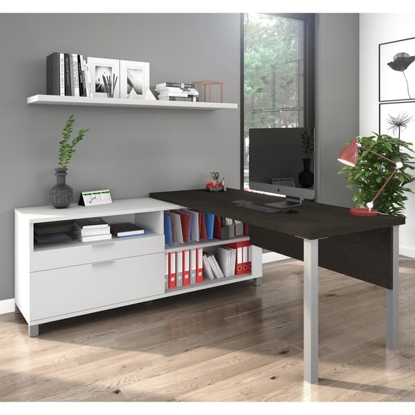 Shop Bestar Pro Linea L Desk On Sale Free Shipping Today