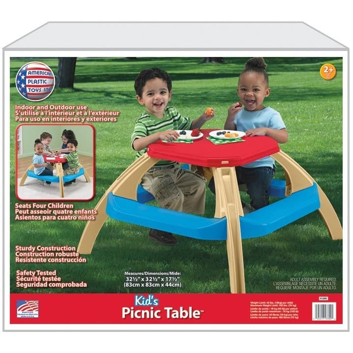 American Plastic Toys Kids Picnic Table