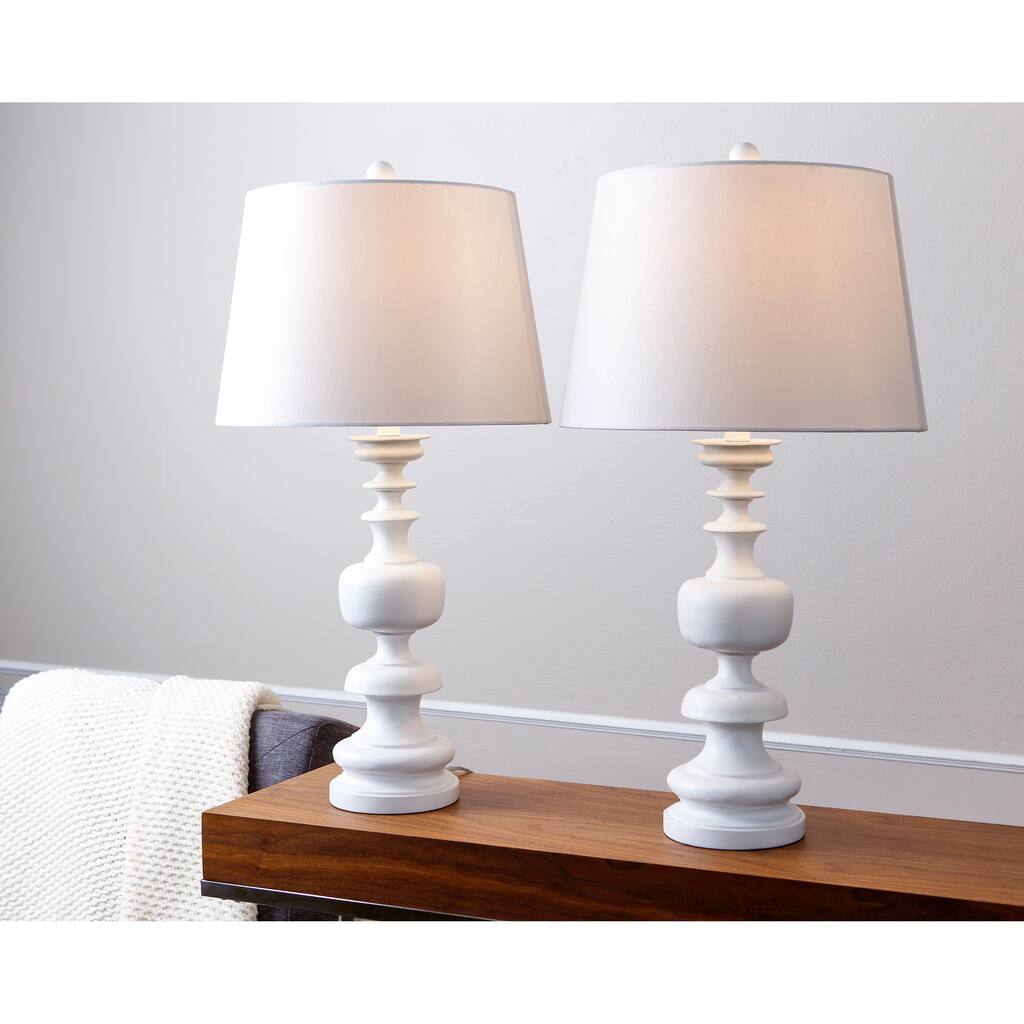 Abbyson Alexis White 30-inch Table Lamp (Set of 2)
