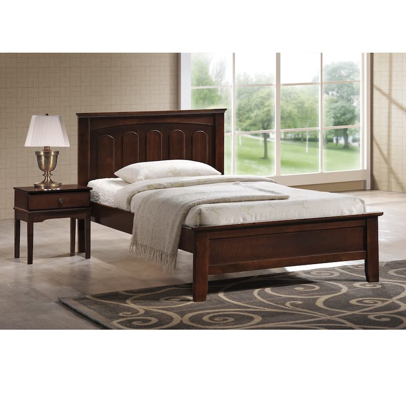 Spuma Wood Contemporary Bed - Twin