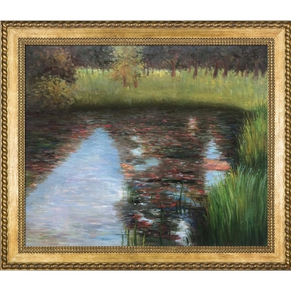 Gustav Klimt The Swamp Hand-painted Framed Canvas Art