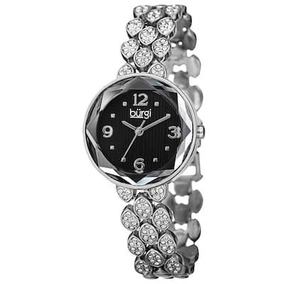 Burgi Women's Quartz Swarovski Crystals Alloy Bracelet Watch