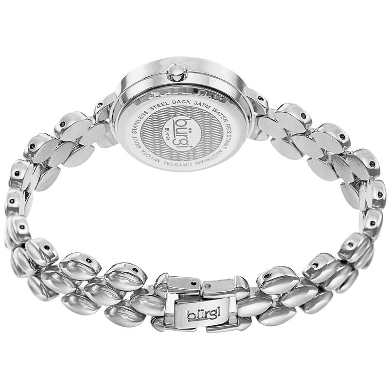 Burgi Women's Quartz Swarovski Crystals Alloy Bracelet Watch