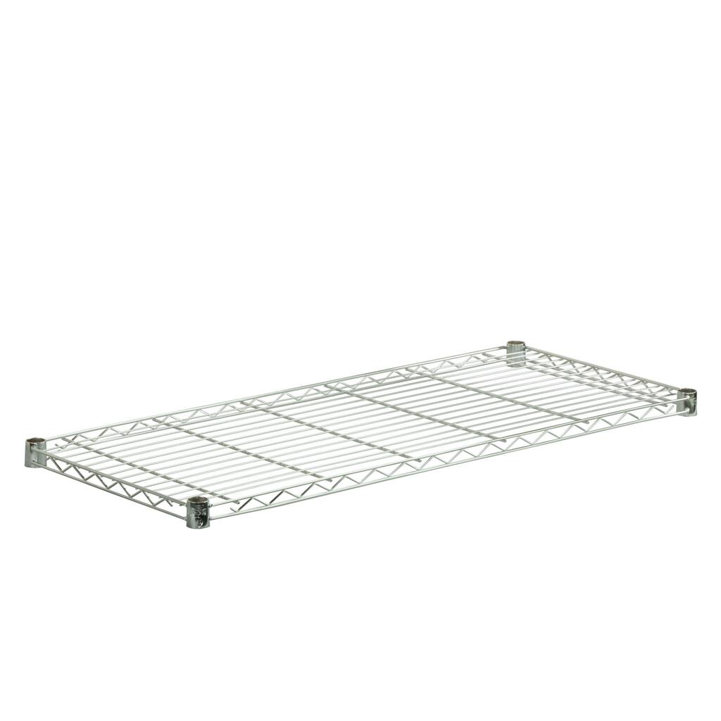 Honey Can Do Steel Shelf-350-pound Chrome 16x36